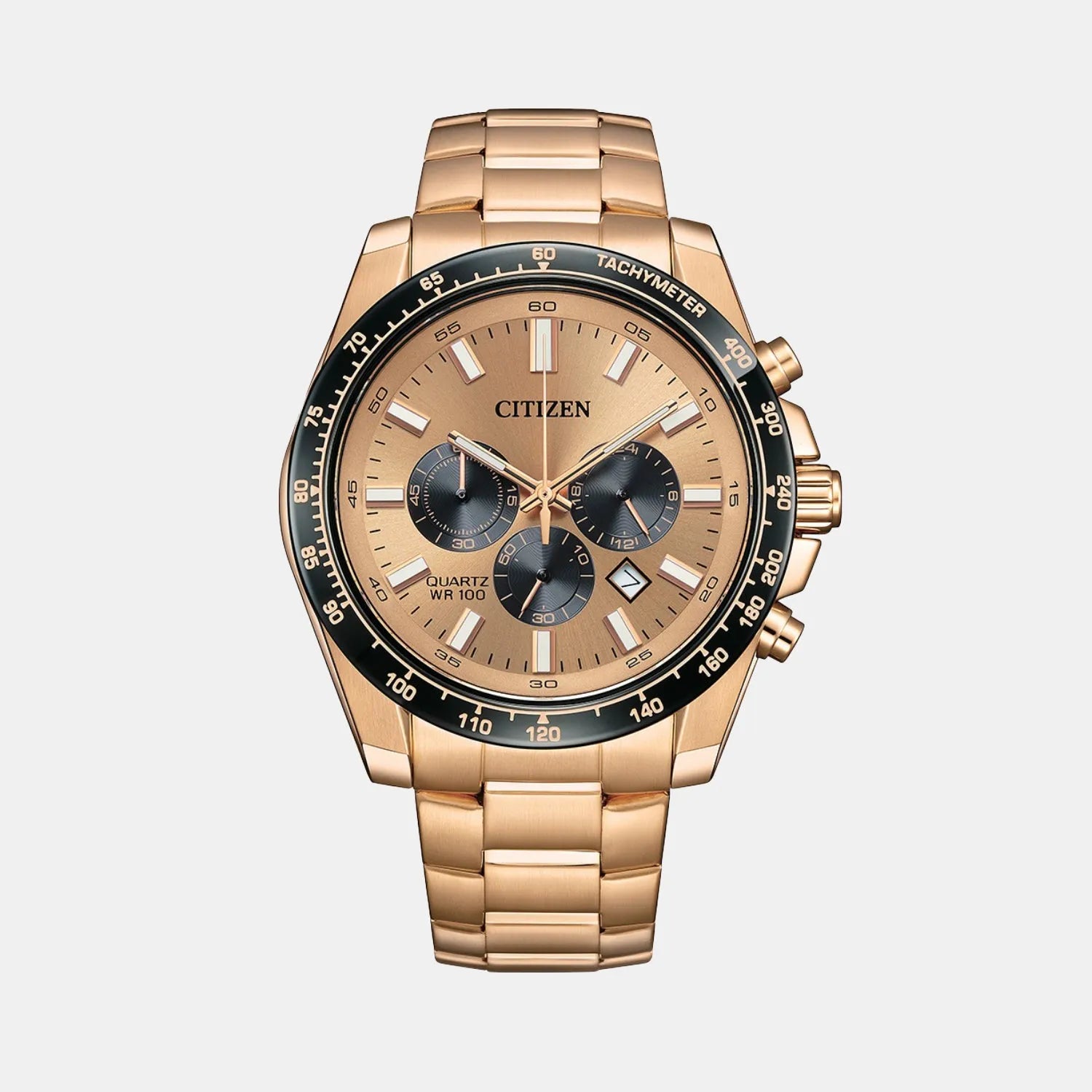 Citizen Quartz Rose Gold Dial Quartz Men 44mm AN8236-52P