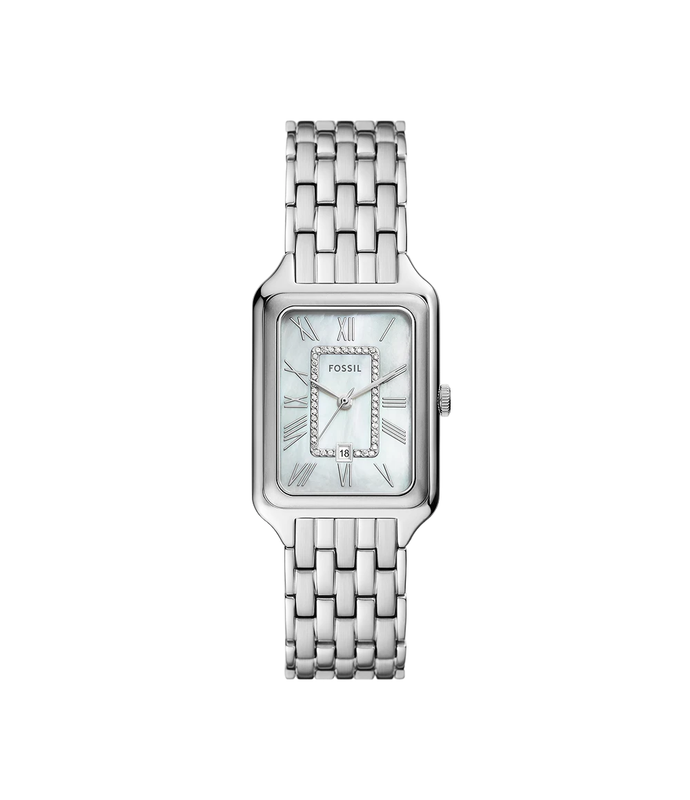 Fossil Raquel White Mother-Of-Pearl Dial Women ES5306 26mm