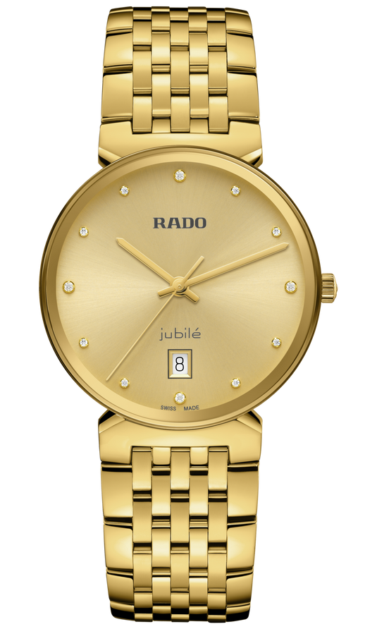 Rado Florence Diamonds Golden Yellow Dial Unisex 38mm