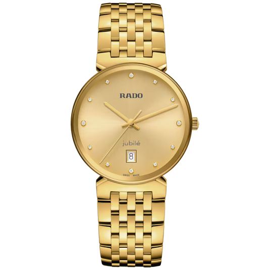 Rado Florence Diamonds Golden Yellow Dial Unisex 38mm