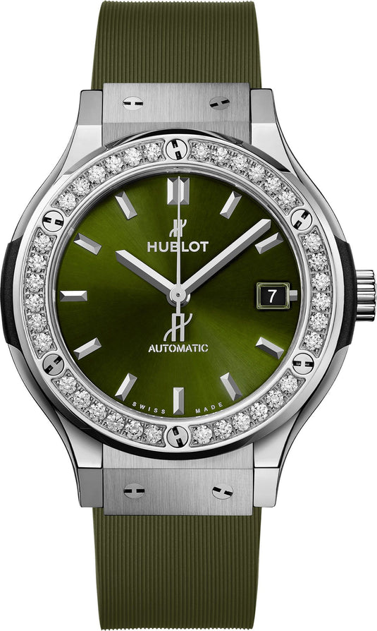 Hublot Classic Fusion Green Dial Automatic Women 38mm 565.NX.8970.LR