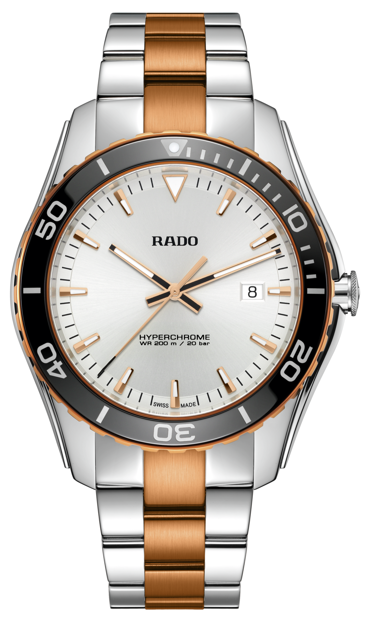 Rado Hyperchrome White Dial Men 44mm