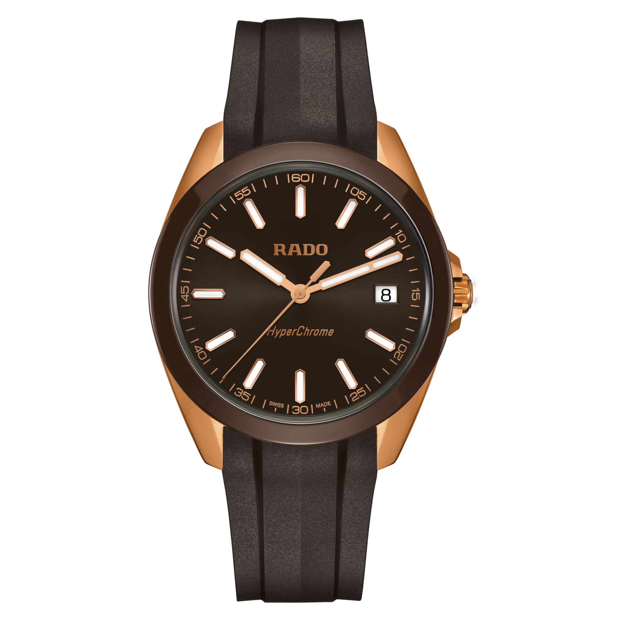 Rado HyperChrome Quartz Brown Dial Men's Watch 41.5mm