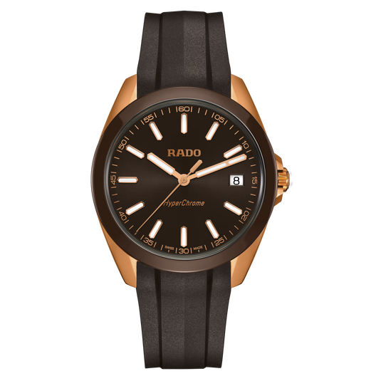 Rado HyperChrome Quartz Brown Dial Men's Watch 41.5mm