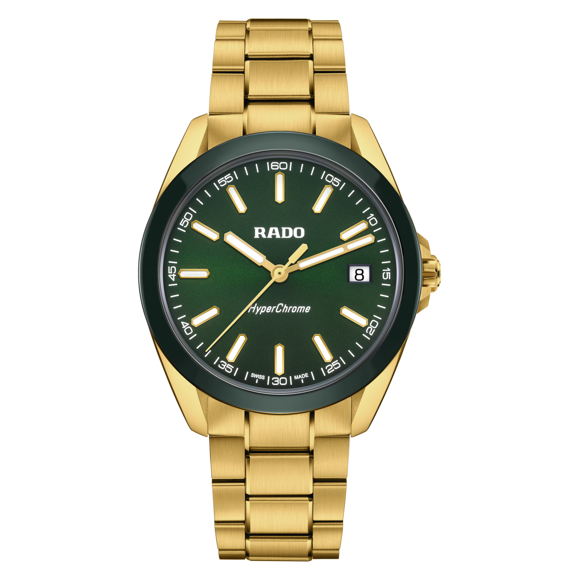 Rado HyperChrome Quartz Green Men's Watch 41.5mm
