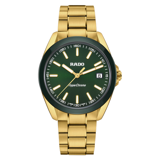 Rado HyperChrome Quartz Green Men's Watch 41.5mm