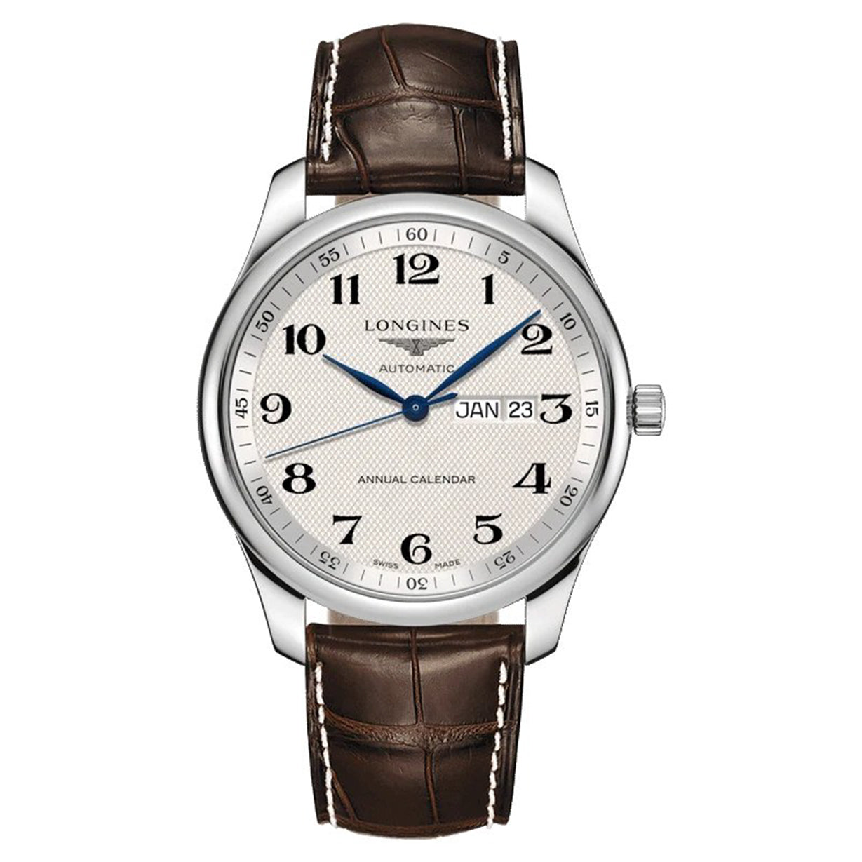 Longines Master Collection Silver Barleycorn Dial Men 40mm