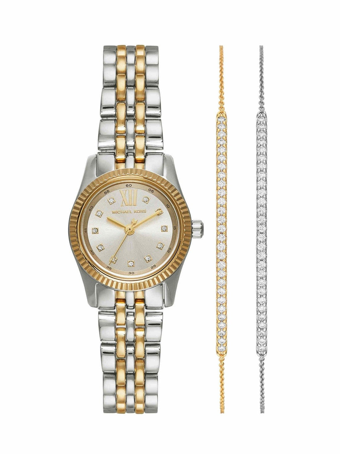 Michael Kors Lexington White Dial Women Quartz 26mm MK4815SET
