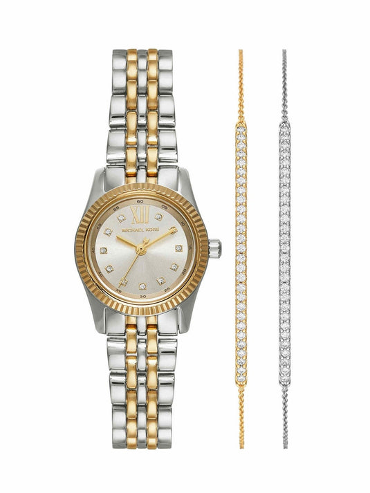 Michael Kors Lexington White Dial Women Quartz 26mm MK4815SET