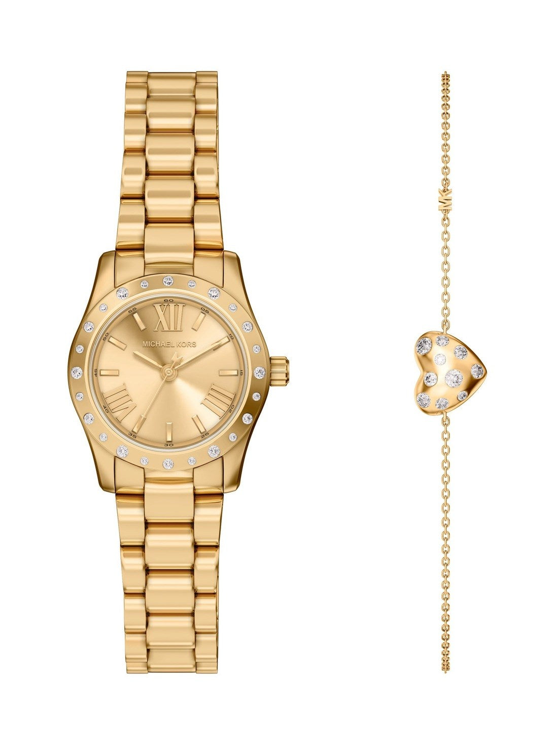 Michael Kors Lexington Gold Dial Women Quartz 26mm MK4992SET