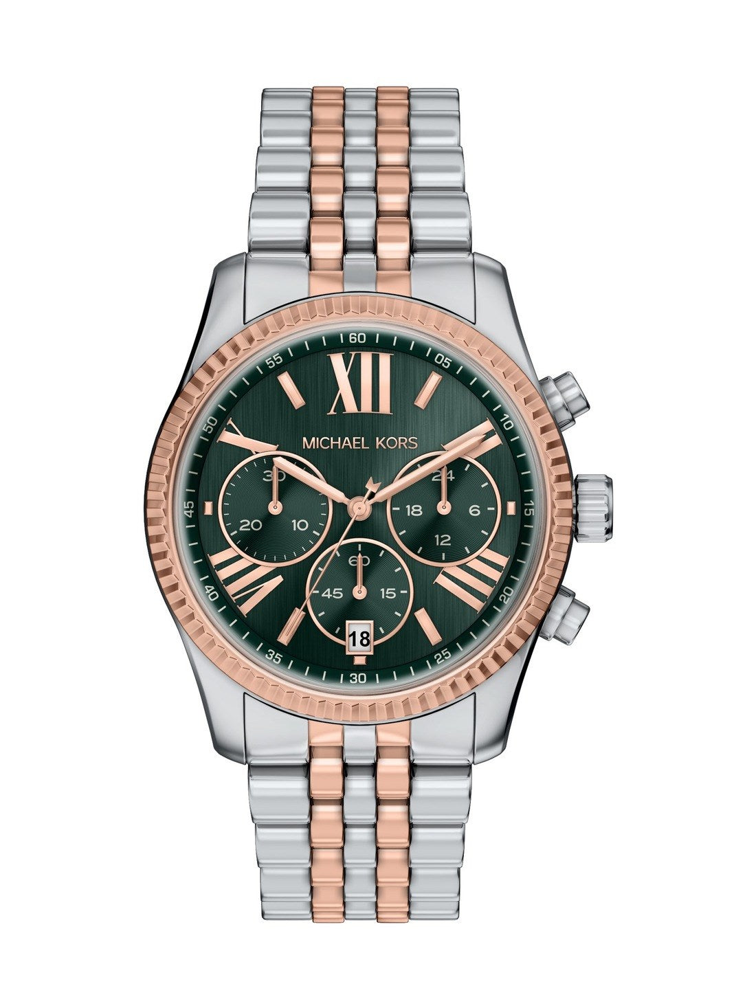Michael Kors Lexington Green Dial Women Quartz 38mm MK7610