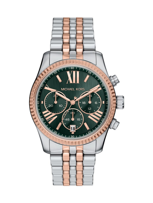 Michael Kors Lexington Green Dial Women Quartz 38mm MK7610