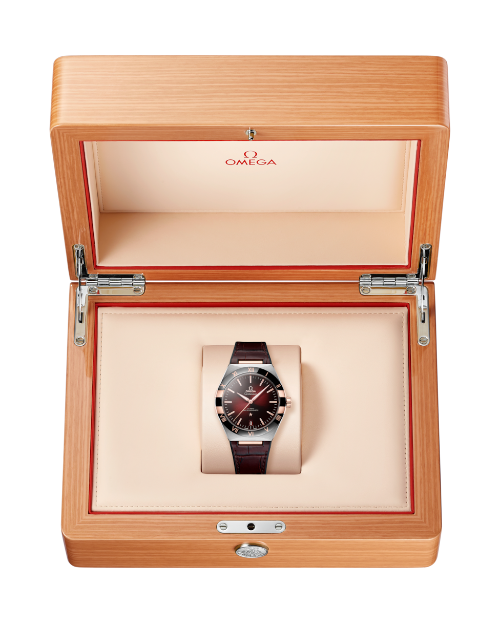 Omega Constellation Co‑Axial Master Red Dial Women 41MM