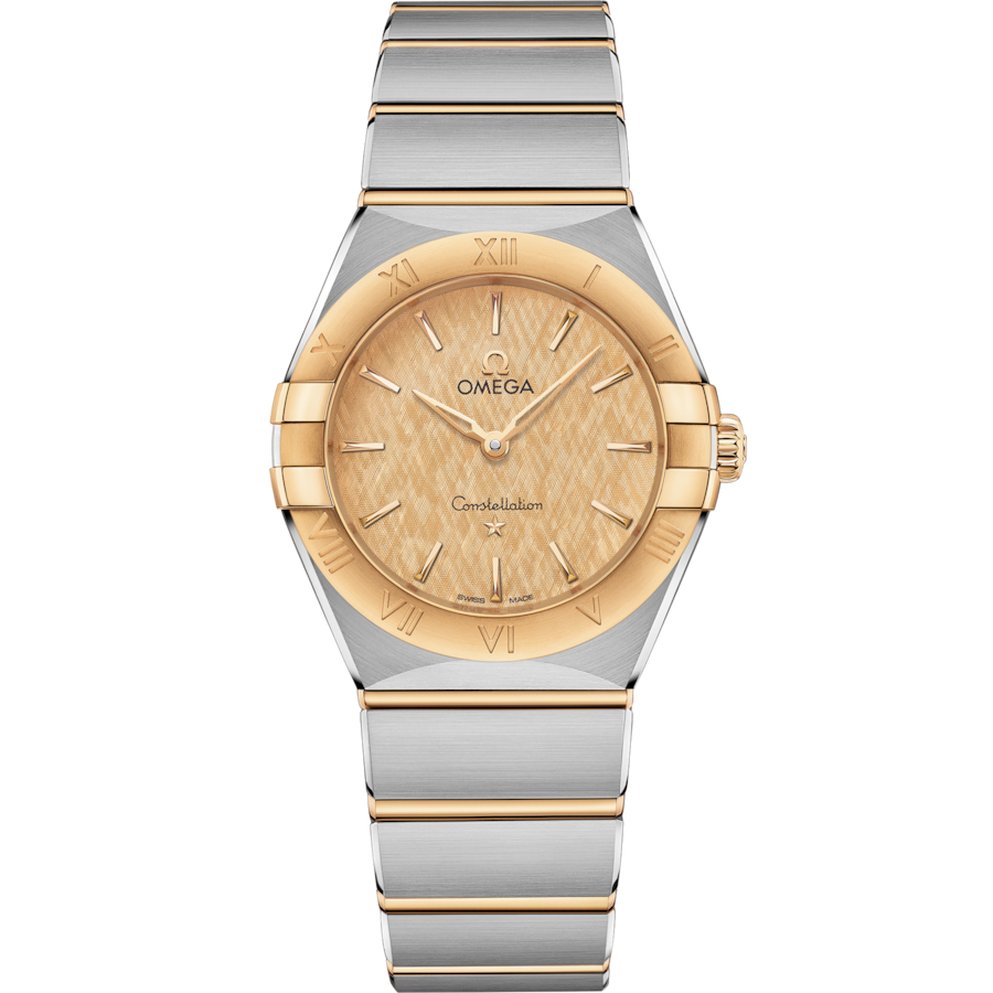 Omega Constellation Yellow Dial Women 28MM