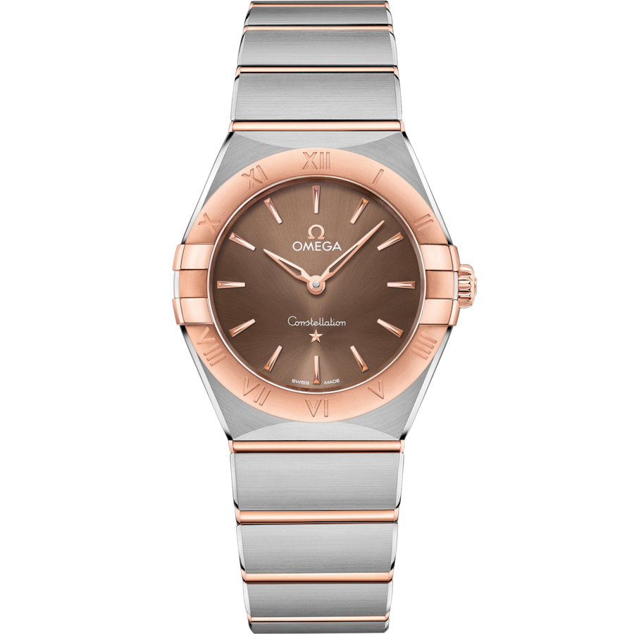 Omega Constellation Quartzbrown Dial Women 28MM