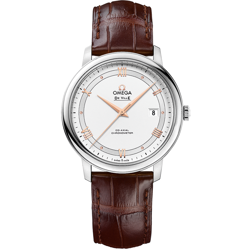 Omega De Ville Prestige Co‑Axial Chronometer Silver Dial Men 39.5MM