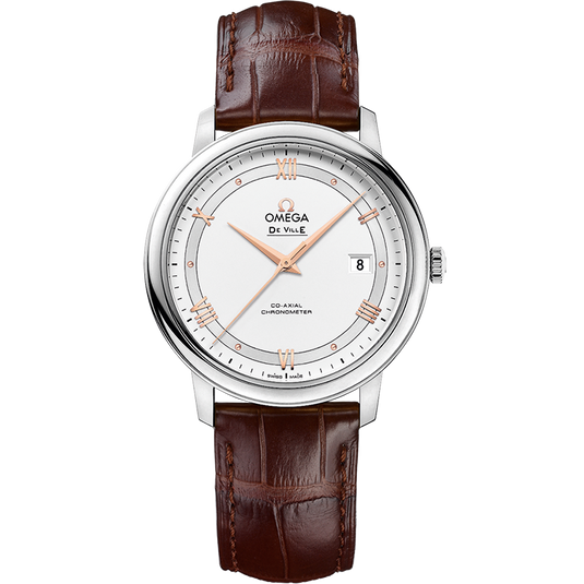 Omega De Ville Prestige Co‑Axial Chronometer Silver Dial Men 39.5MM