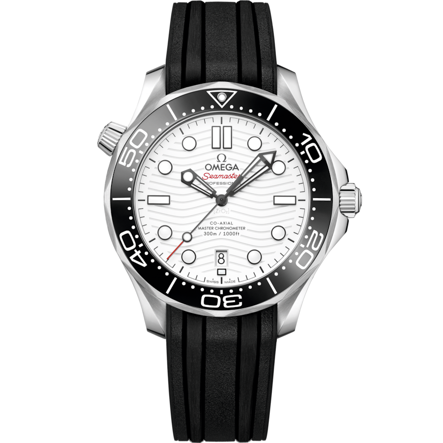 Omega Seamaster Diver 300M Co-Axial Master Chronometerwhite Dial Men 42MM