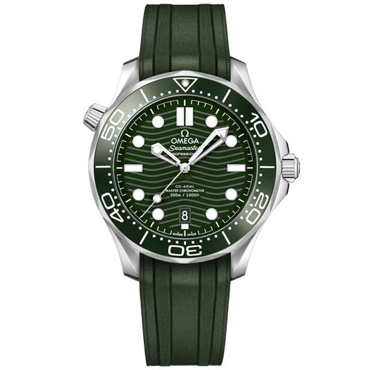 Omega Seamaster Diver 300M Co‑Axial Master Chronometergreen Dial Men 42MM