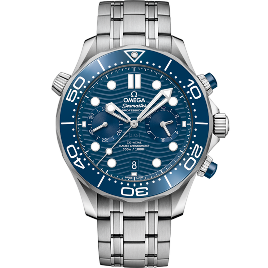 Omega Seamaster Diver 300M Co‑Axial Master Chronometerblue Dial Men 44MM