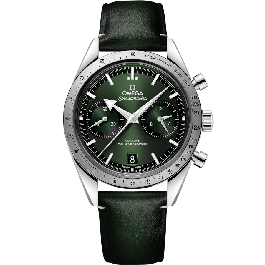 Omega Speedmaster '57 Co‑Axial Master green Dial Men 40.5MM