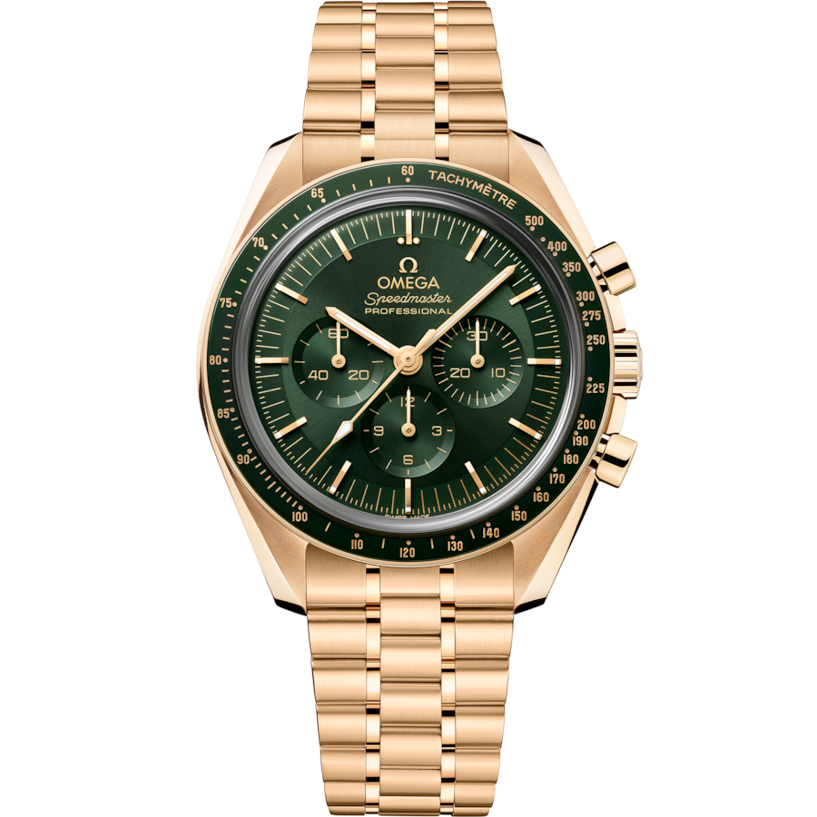 Omega Speedmaster Moonwatch Professional Co-Axial Master Chronometer Chronograph Moonshine Gold Watch 42mm - O31060425010001