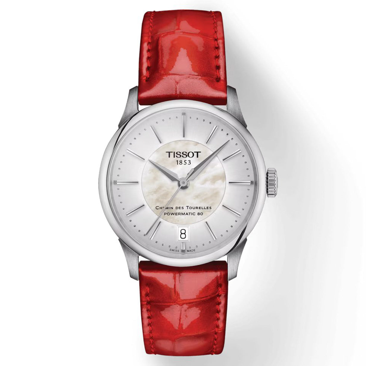 Tissot T-Classic White Mother-Of-Pearl Dial Women 34mm