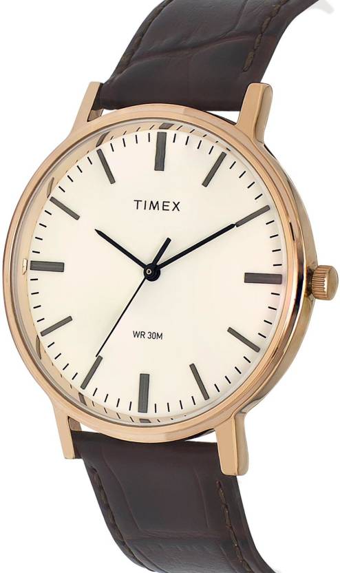 Classics Beige Dial Leather Strap