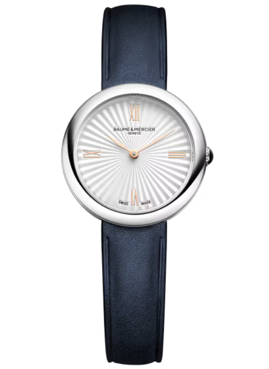 Baume & Mercier Joia Silvery, Stamped, Sunray Dial 28mm Women M0A10847