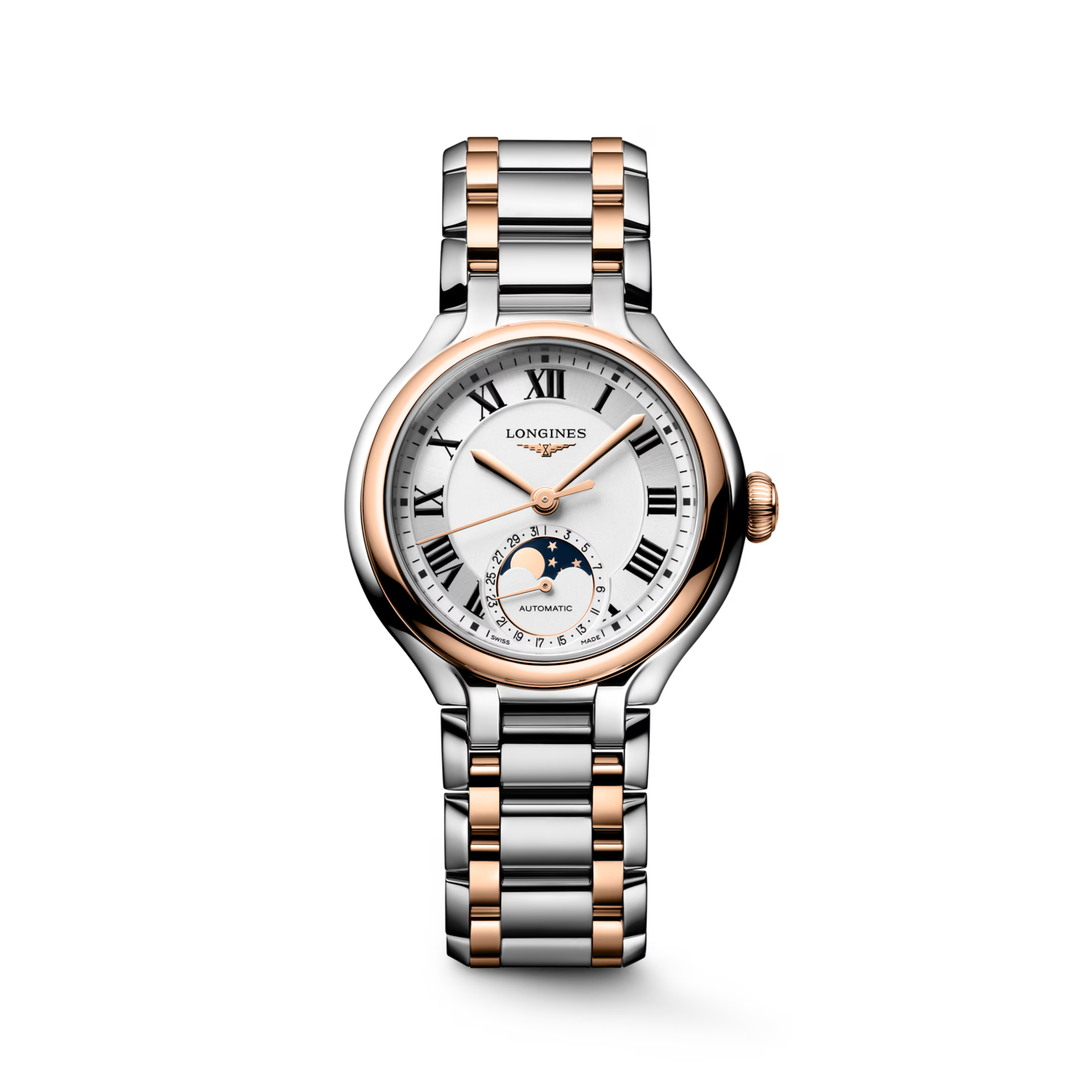 Longines PrimaLuna Moonphase Opaline Ivory Dial Women 34mm L81265717