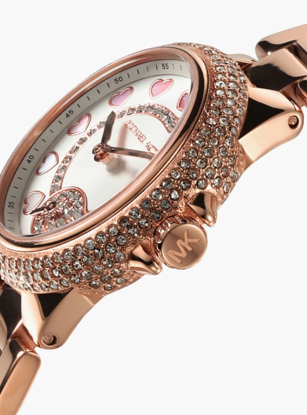 Camille White Dial Rose Gold Strap