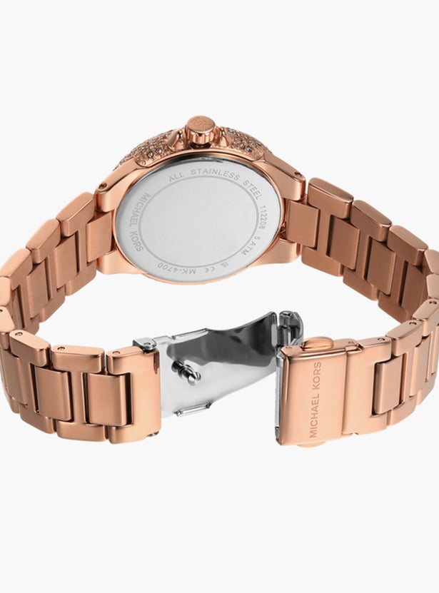 Camille White Dial Rose Gold Strap