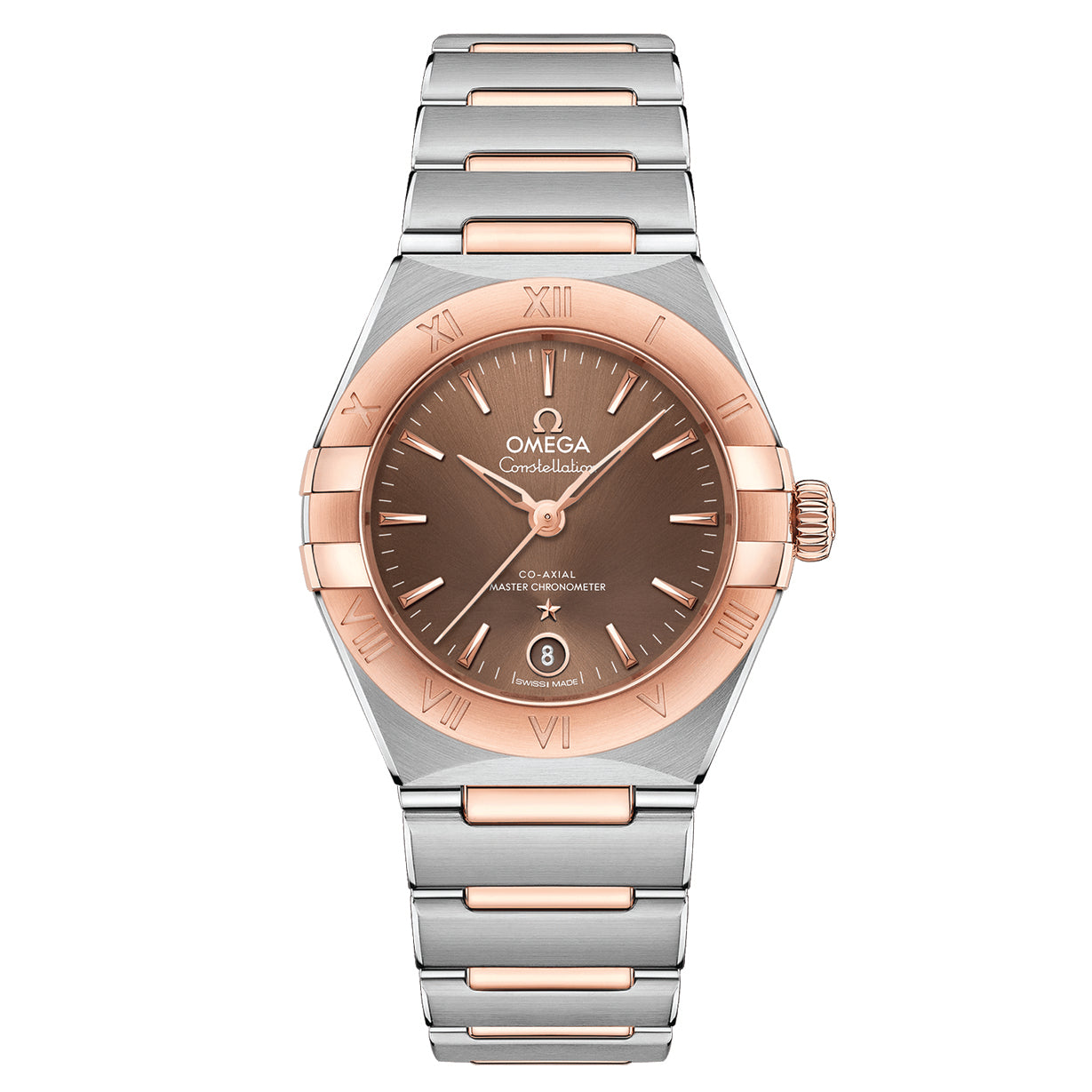 Omega Constellation Co Axial Master Chronometer Brown Dial Women 29MM