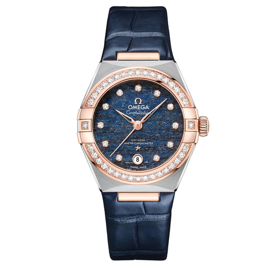 Omega Constellation Co Axial Master Chronometer Diamonds 29 Mm Blue Dial