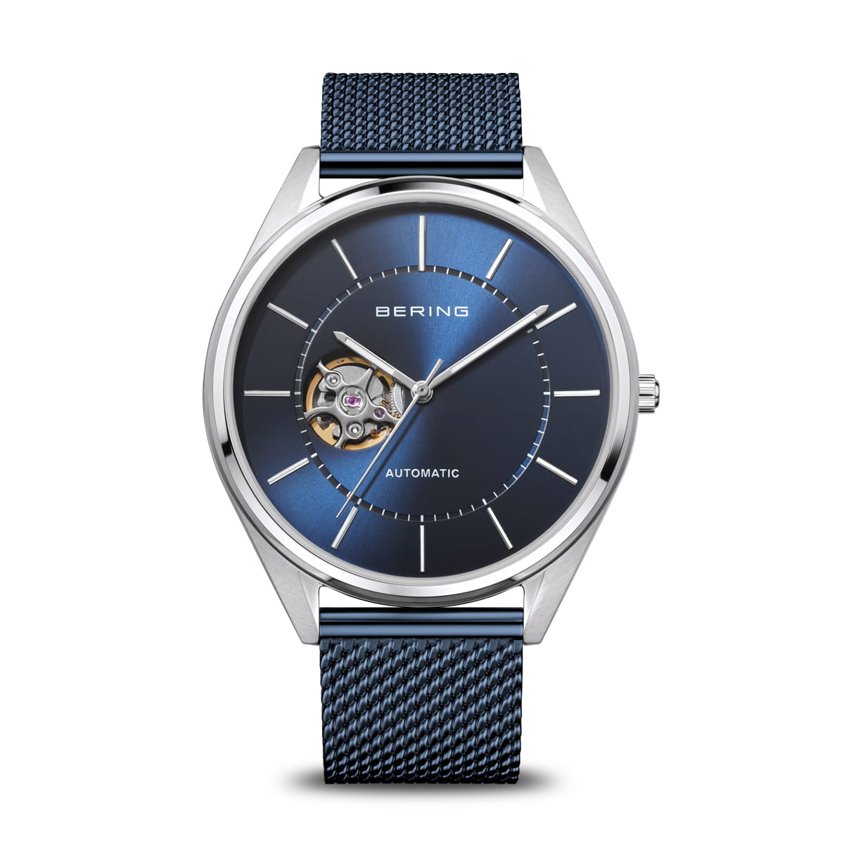 Automatic Blue Stainless Steel