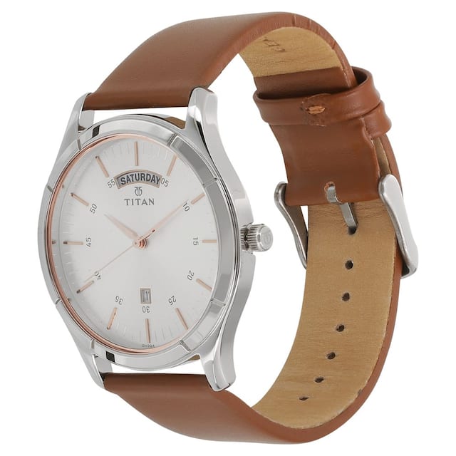 On Trend White Dial & Leather Strap