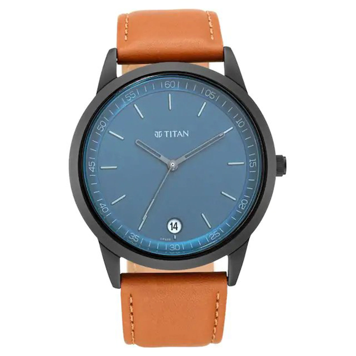 Minimals Blue Dial & Leather Strap