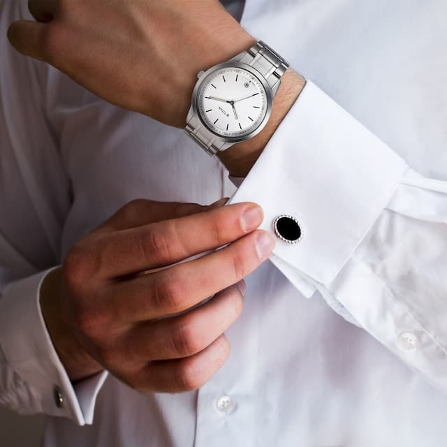 Minimals White Dial & Stainless Steel Strap
