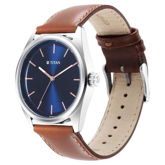 Workwear Blue Dial Leather 