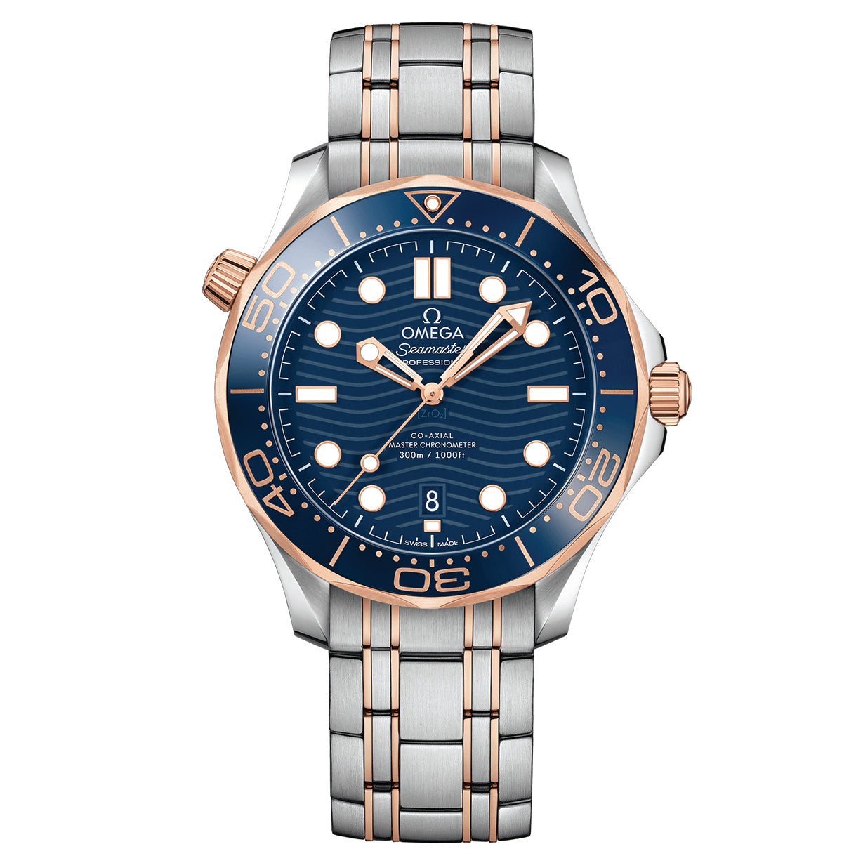 Omega Seamaster Diver 300m Co-Axial Master Chronometer 42 Mm Blue Dial