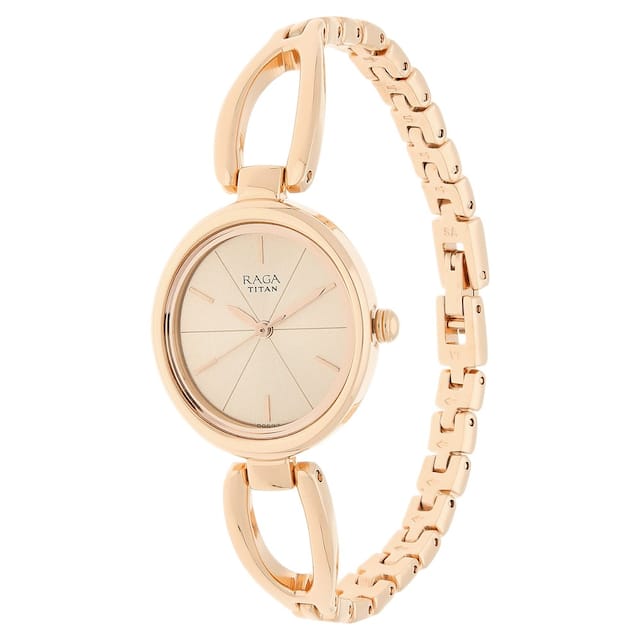 Titan raga rose gold on sale collection