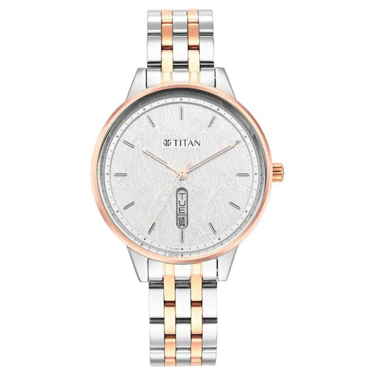 Workwear Watch with Grey Dial & Grey Leather Strap - Titan Corporate Gifting