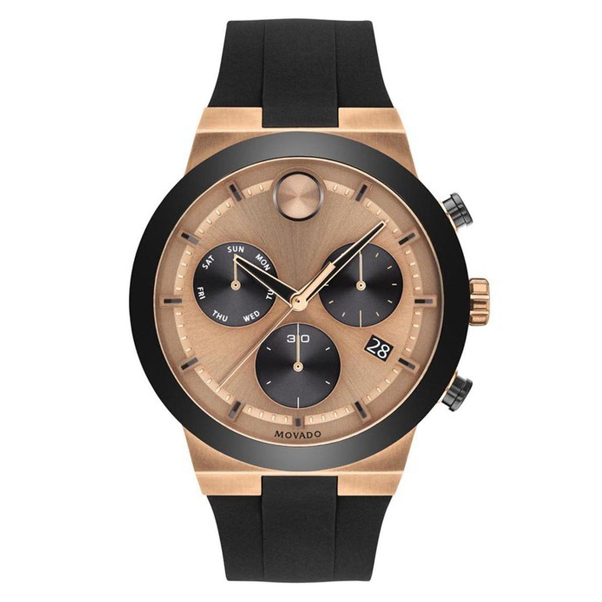 Movado Bold Fusion Rose Gold Dial Men 44.5mm