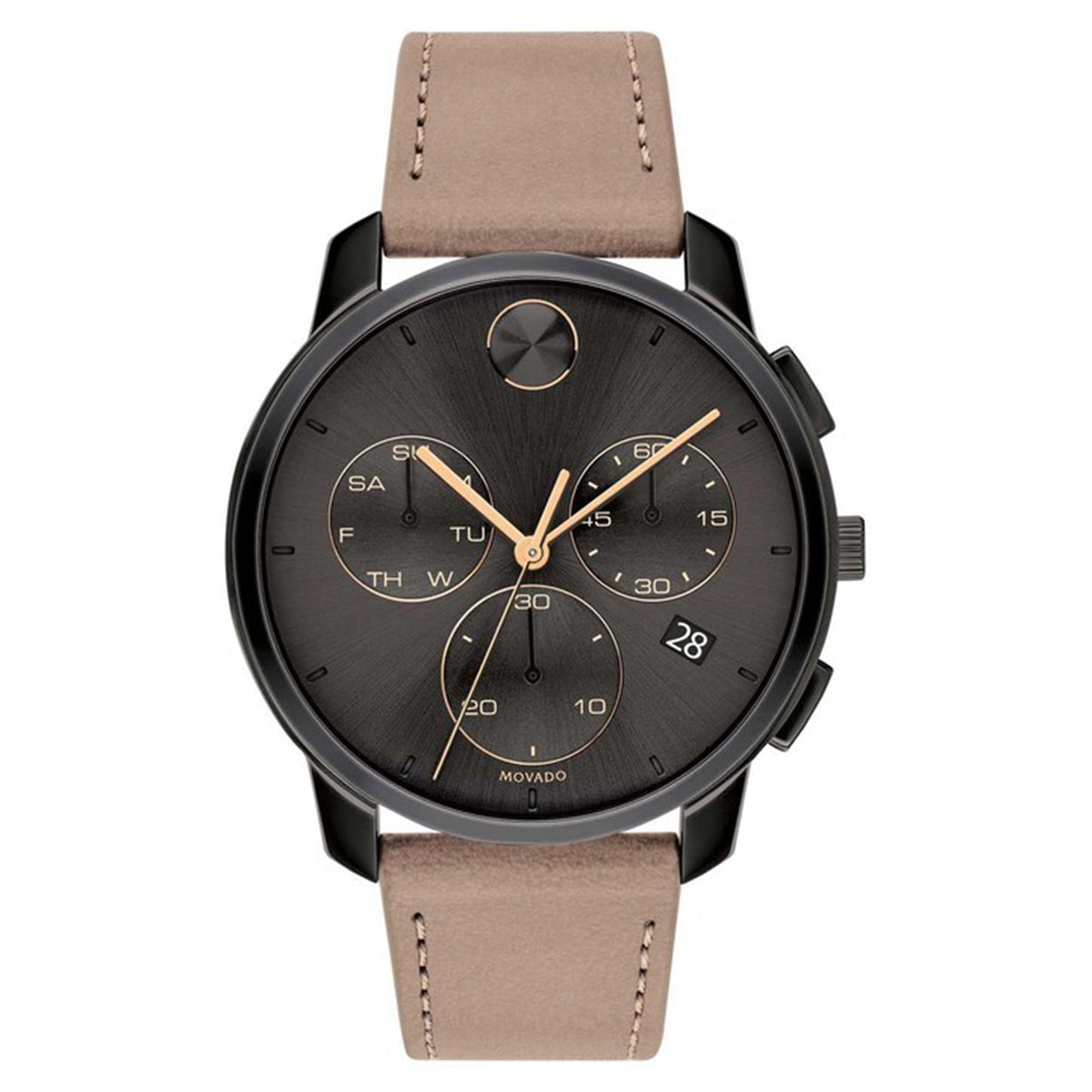 Movado Bold Thin Dark Grey Dial Men 42mm