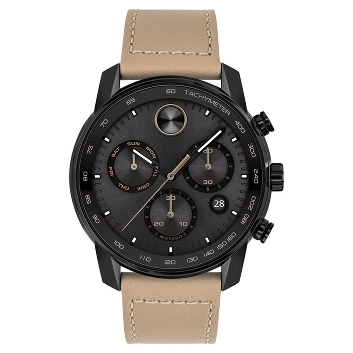 Movado Bold Verso Black Dial Men 44mm