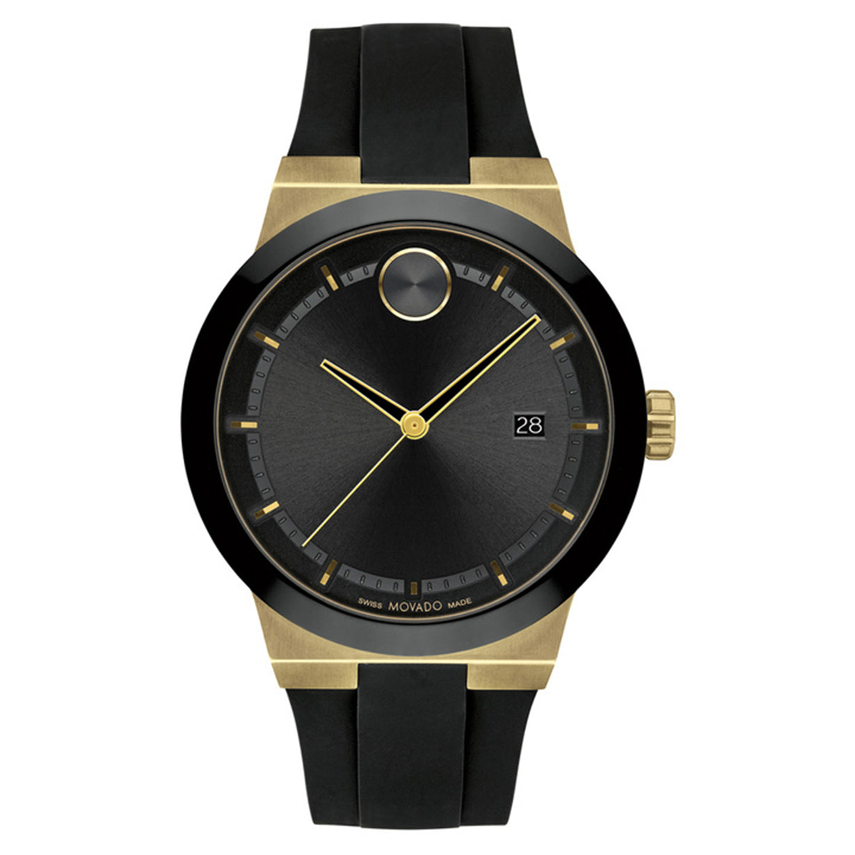 Movado bold black best sale