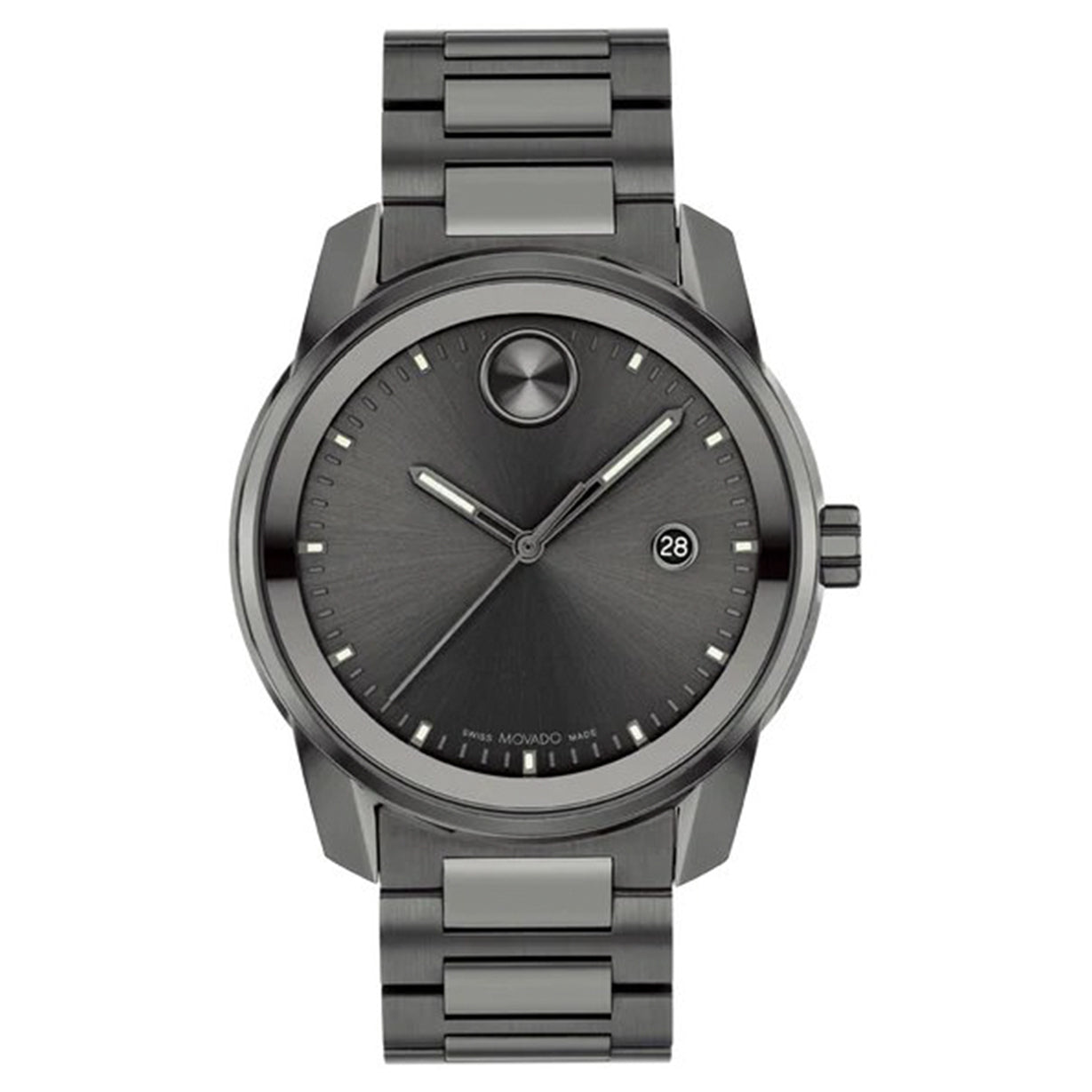 Movado Bold Verso Gunmetal Dial Men 42mm