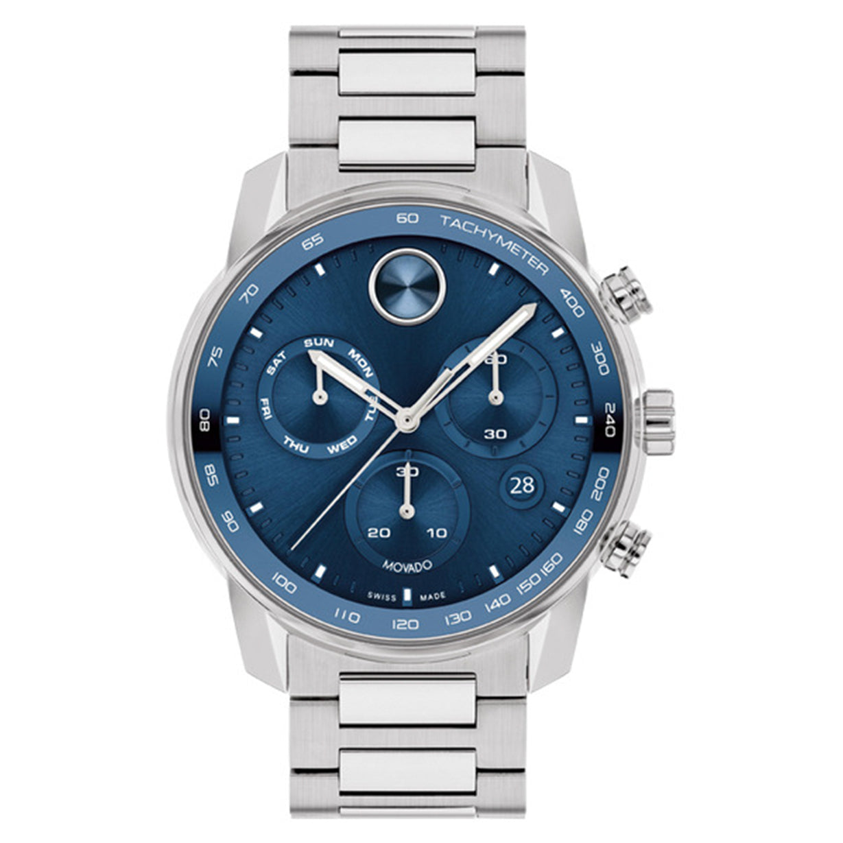 Movado Bold Verso Blue Dial Men 44mm