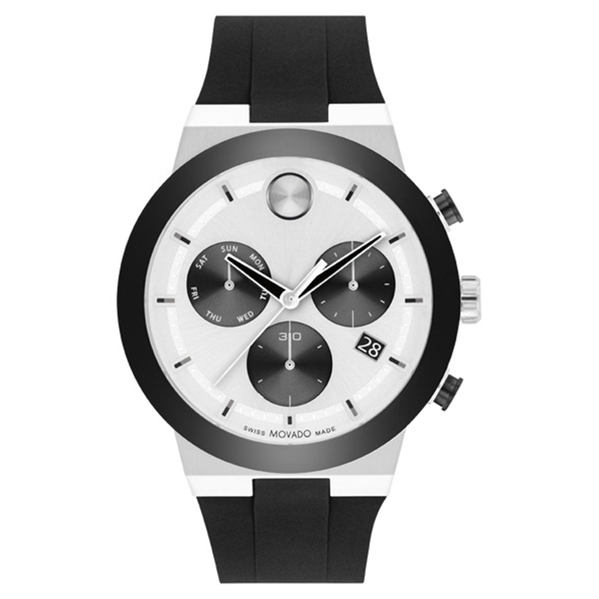 Movado Bold Fusion Silver Dial Men 44.5mm