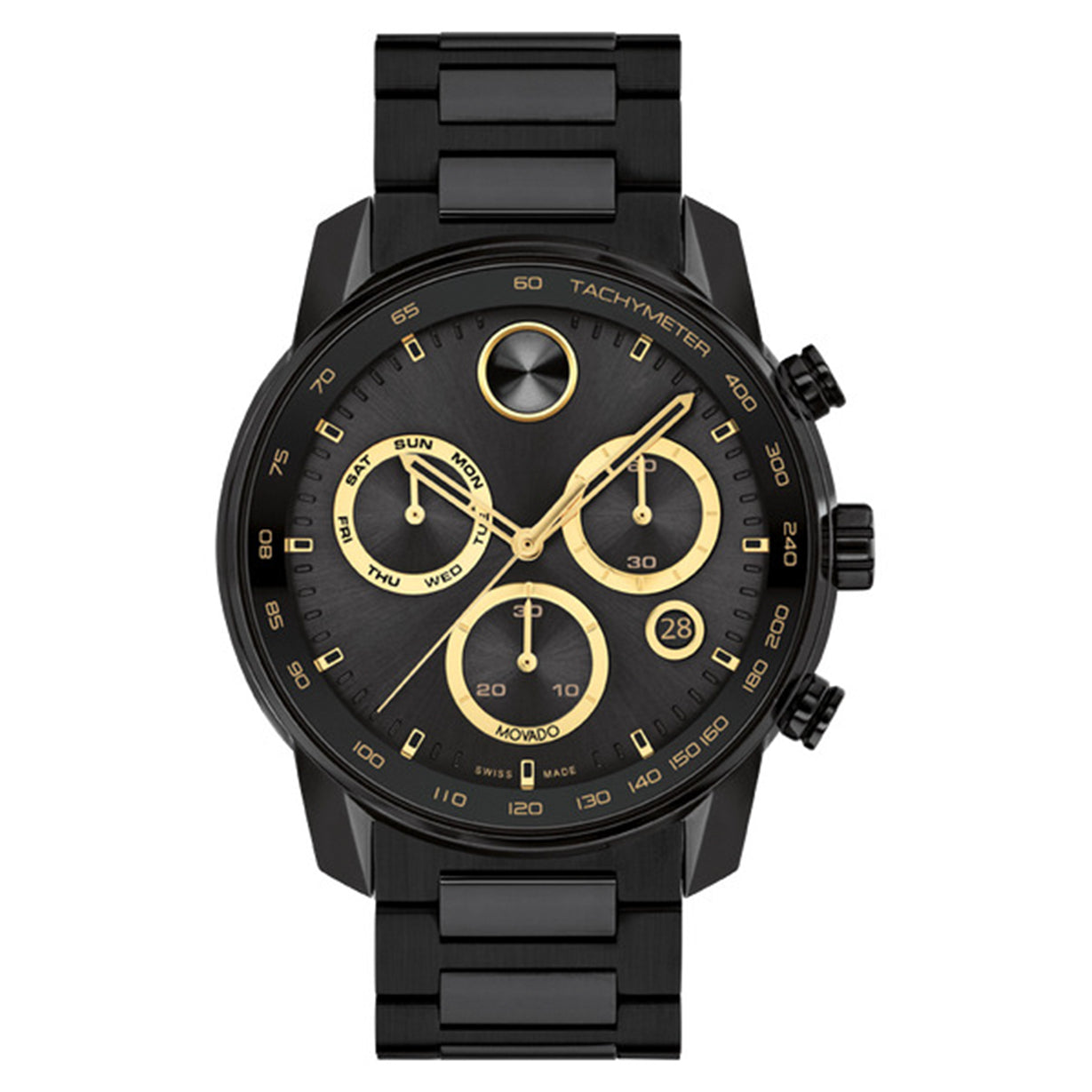 Bold Verso Chronograph Black Dial